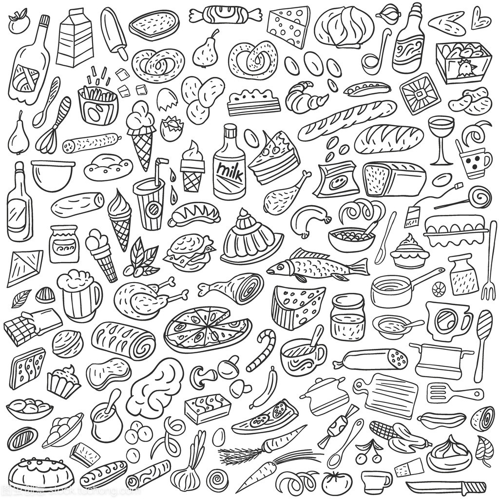 食品涂鸦